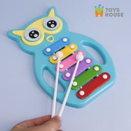 Thumbnail Đàn gõ Xylophone cho bé hình cú mèo đáng yêu Toyshouse- Dụng cụ phát triển năng khiếu C601 4
