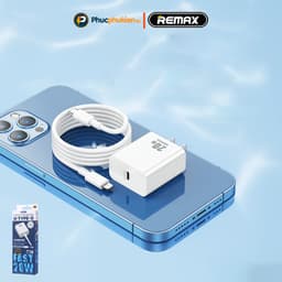 Thumbnail Bộ sạc nhanh 20w + Dây sạc nhanh 20w chính hãng Remax U5 sạc đầy 50% pin chỉ trong 30p Phúc Phụ Kiện 3