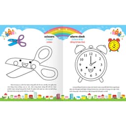Thumbnail Sách - Colouring 365 ngày Tô màu - KHÁM PHÁ THẾ GIỚI PHÁT TRIỂN TRÍ TUỆ - Giao thông, Đồ dùng gia đình, Học sinh (Tập 4) 2