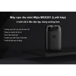 Thumbnail Máy Cạo Râu Mini Xiaomi Mijia S100 MSX201, 2 lưỡi, chống nước IPX7 - Bảo hành 3 tháng 4