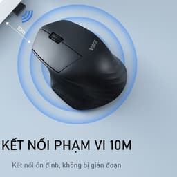 Thumbnail Chuột Không Dây Bluetooth & USB Nano 2.4 GHz  ROBOT M350 Tĩnh Âm  - Độ Phân Phải 1600 DPI 3