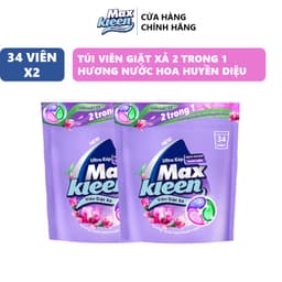 Thumbnail Combo 2 Túi Viên Giặt Xả MaxKleen Hương Nước Hoa Huyền Diệu (34 Viên/Túi) 2