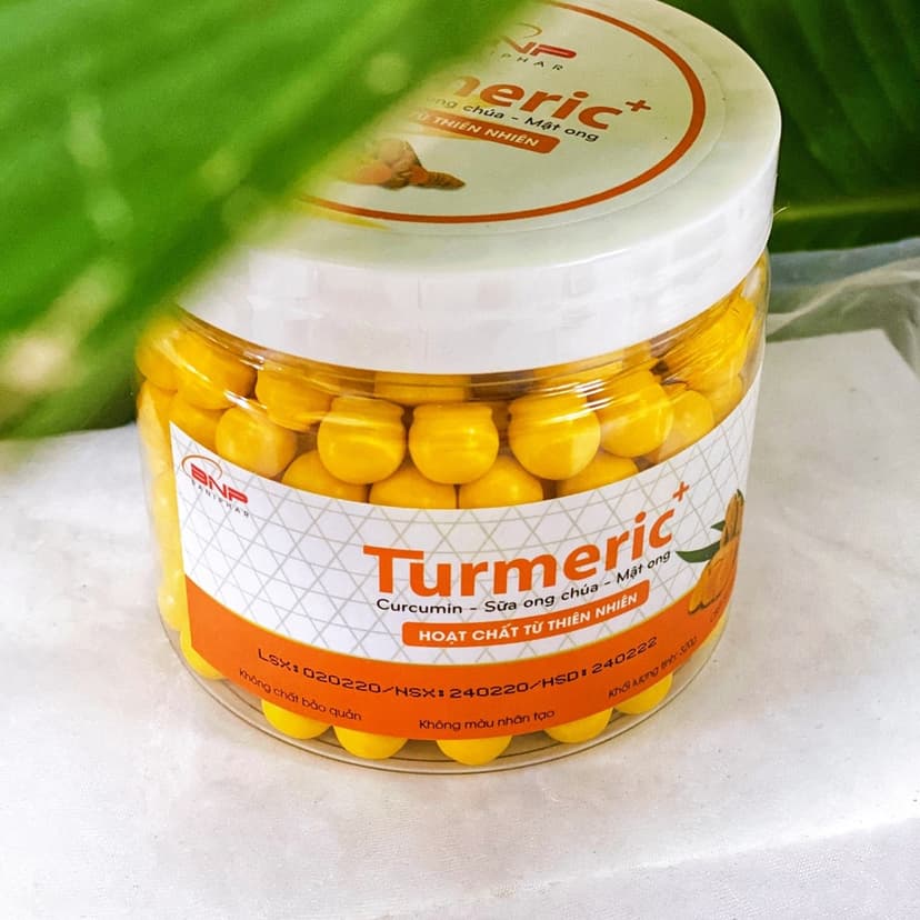 Ảnh Viên Kẹo Tinh Bột Nghệ Turmeric BANIFAR Kết Hợp Sữa Ong Chúa Tăng Sức Đề Kháng Hộp 320g 3