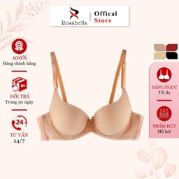 Thumbnail Áo Ngực Nữ Có Gọng ROSABELLA Chất Liệu Cao Cấp Lớp Mút Dày Giúp Nâng Đẩy Vòng 1 RW17 2