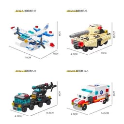 Thumbnail Đồ chơi lắp ráp mô hình xe thu nhỏ LEQIAZHIXING dành cho bé trai 1