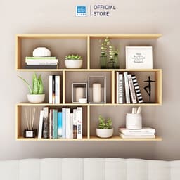 Thumbnail Kệ Sách Gỗ Treo Tường 4 Tầng 120cm, Giá Để Sách Trang Trí Cho Bé SIB Decor KT06-120 3