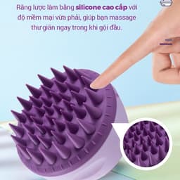 Thumbnail Lược Gội Đầu Massage Life360 LE-LGD22 Giảm Gàu, Giảm Rụng Tóc Hiệu Quả - Màu Tím - Hàng Chính Hãng 2