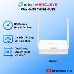 Thumbnail Bộ Phát Wifi Mercusys MW301R chuẩn N 300Mbps 1