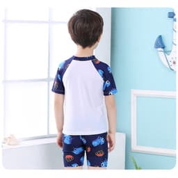 Thumbnail Đồ Bơi Trẻ Em Tặng Kèm Nón Bơi Vải Bộ Đồ Bơi Cho Bé Cao Từ 85cm Đến 125cm Khủng Long Trắng Cleacco DBTE BORO SPORT 3