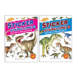 Thumbnail Sách - Combo 2c sticker khủng long phát triển trí thông minh tập 3 & 4 1