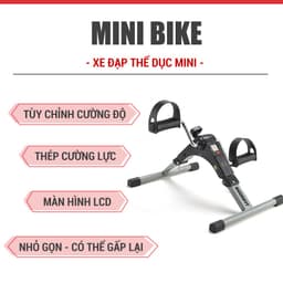 Thumbnail Xe đạp thể thao gấp gọn mini GoodFit tùy chỉnh độ nặng, tập luyện thể dục tại nhà GF002MB 2