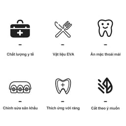 Thumbnail Dụng Cụ Chỉnh Nha Niềng Răng Cofoe Trong Suốt Bảo Vệ Răng Chống Mài Mòn 3