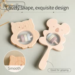 Thumbnail Đồ chơi Mamimamihome bằng gỗ lục lạc cho bé mọc răng 3