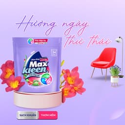 Thumbnail Túi Viên Giặt Xả MaxKleen Hương Ngày Thư Thái (34 Viên) 4