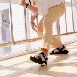 Thumbnail Sandals Shondo F7 Racing đế đen phối trắng quai đen F7R1010 4