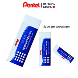 Thumbnail Tẩy Chì Không Bụi Hi-Polymer Pentel ZEH An Toàn Cho Sức Khỏe Tẩy Sạch Mọi Loại Chì Hạn Chế Bụi Tẩy 2