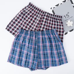 Thumbnail Quần lót boxer ECMLN chất liệu cotton sọc ca rô cổ điển thoải mái thoáng mát dành cho nam 3