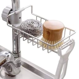 Thumbnail Kệ Gắn Vòi Nước Lavabo Để Đồ Cọ Xoong Chất Liệu INOX Full Hộp - OENON 2