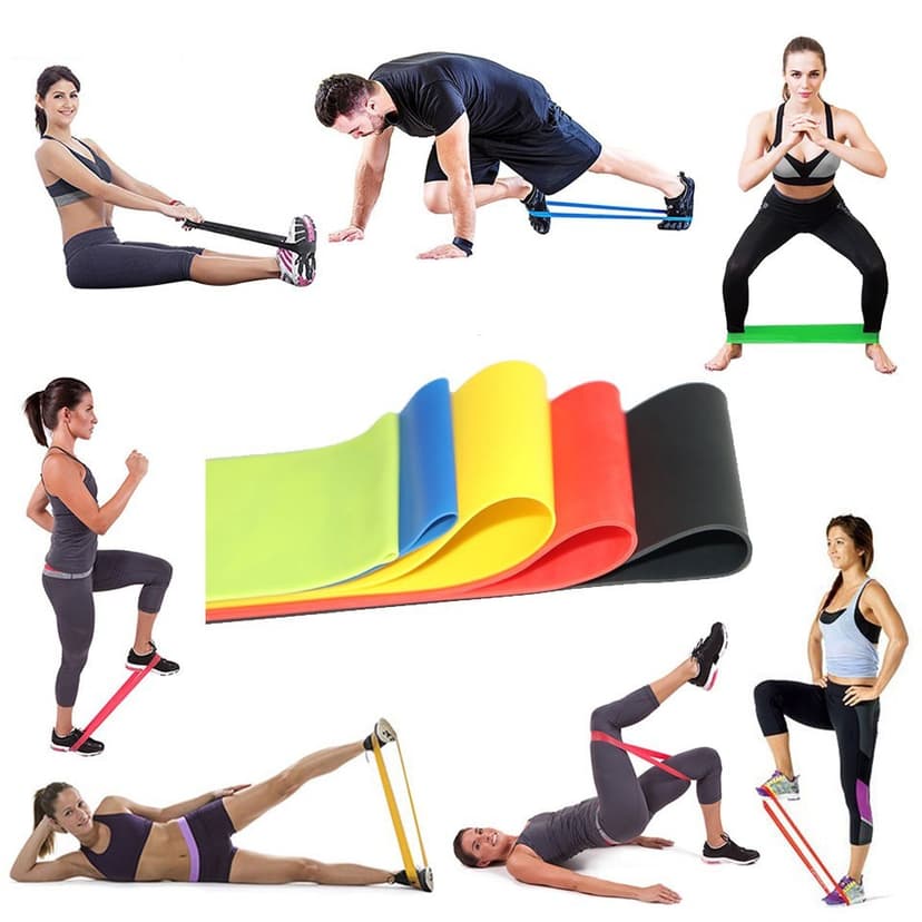 Ảnh Bộ 5 Dây Kháng Lực - Bộ Dây Đàn Hồi Tập Gym Tập Mông Bằng Cao Su Tự Nhiên Thân Thiện Môi Trường - Không Mùi Hãng Amalife 3
