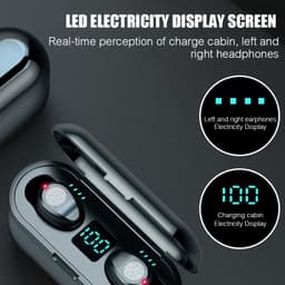 Thumbnail Tai nghe không dây Vitog F9 Bluetooth màn hình hiển thị LED TWS tích hợp hộp sạc 2000mAh 3