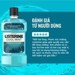 Thumbnail Bộ 2 chai nước súc miệng Listerine Cool Mint diệt khuẩn giữ hơi thở thơm mát 750ml/chai 3