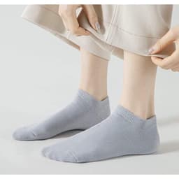 Thumbnail Tất cổ ngắn nam nữ MC21.STUDIOS trơn chất vải mềm thoáng khí unisex nam nữ vớ phong cách Hàn Quốc S2904 3