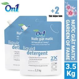 Thumbnail Túi Nước giặt xả On1 Matic hương Garden Of Fame 3.5Kg N7003 - Sạch khuẩn khử mùi kết hợp giặt xả 2 trong 1 máy cửa trước 3