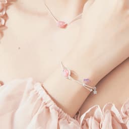 Thumbnail Vòng Tay Đá Đào Hoa Thiên Nhiên Tình Duyên May Mắn SP002601 Gypsy.lala 2