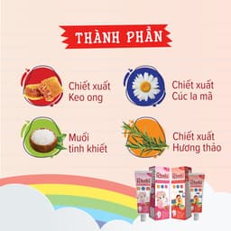 Thumbnail Kem đánh răng thảo dược Ích Nhi hương dưa gang tuýp 50g cho bé dưới 6 tuổi nuốt được bảo vệ răng sữa, ngừa sâu răng 3
