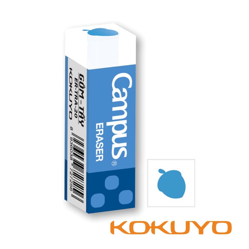 Ảnh Gôm Tẩy Trong Suốt Transparent Không Bụi Chính Hãng Campus 2