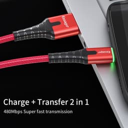 Thumbnail Cáp sạc nhanh có đèn LED Essager Micro Type C USB dành Cho điện thoại Samsung Xiaom 3