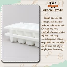Thumbnail Khay làm đá nhựa dẻo 14 viên lớn Bam House chất nhựa ABS an toàn cao cấp KDN01 3