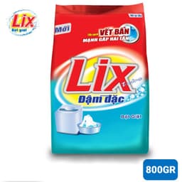 Thumbnail Bột giặt Lix Extra đậm đặc 800gr ED002 gấp đôi sức mạnh làm sạch mọi vết bẩn cứng đầu loại bỏ ẩm mốc cho giặt tay và máy 3
