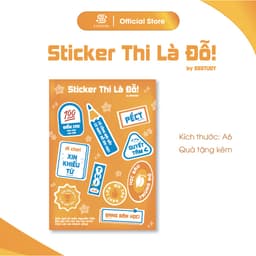 Thumbnail Bút chì, Giấy trắc nghiệm và Sticker SSStudy "Thi là đỗ" 3