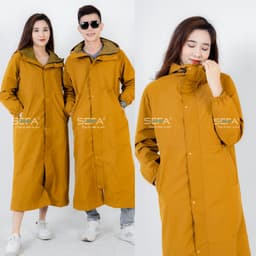 Thumbnail Áo mưa măng tô SEFA hàn nhiệt chống nước tuyệt đối 3