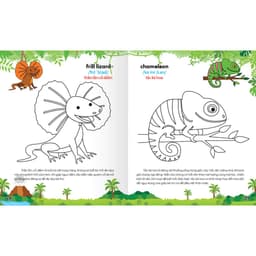 Thumbnail Sách - Colouring 365 ngày Tô màu - KHÁM PHÁ THẾ GIỚI PHÁT TRIỂN TRÍ TUỆ - Động vật hoang dã,Khủng long,Bò sát...(Tập 2) 4