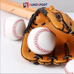 Thumbnail Quả bóng chày KUNO loại da cứng và da mềm, chất liệu da cao cấp đường may tỉ mỉ sắc nét 1