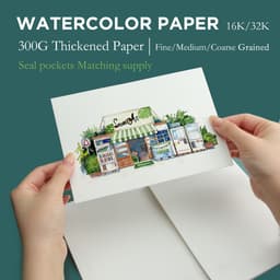 Thumbnail Set 10/20 tờ giấy vẽ màu nước SEAMIART 32k/16k 300gsm 1