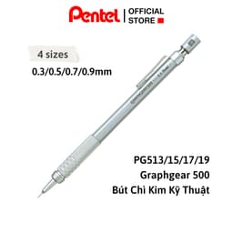 Thumbnail Bút Chì Cơ Khí Pentel PG500 – Bút Chì Bấm Kỹ Thuật 0.3/0.5/0.7mm, Thân Kim Loại, Nét Chuẩn 2