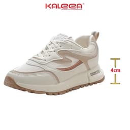 Thumbnail Kaleea - Giày Thể Thao Nữ Đi Bộ Tập Gym Chất Liệu Lưới Dệt Kim Sneaker Đế Cao 3p - T79 (LẤY TĂNG SIZE) 4