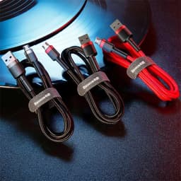 Thumbnail Cáp sạc Baseus Cafule Micro USB hỗ trợ cho các dòng Androi, sạc nhanh 2.4A/1.5A/2A dài 1m/2m/3m dây bọc dù chống đứt 4