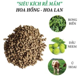 Thumbnail Phân bón hữu cơ rong biển DOCNEEM túi 1kg, kết hợp neem cake kích rễ mầm lá, cho Hoa hồng, phong lan, cây cảnh, rau sạch 1