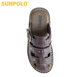 Thumbnail Dép Rọ Nam Da Bò Cao Cấp SUNPOLO ABI020 4