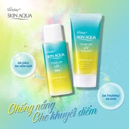 Thumbnail Kem Chống Nắng Kiềm Dầu Nâng Tông SUNPLAY Skin Aqua Mint Green Tone Up Uv Milk Dạng Sữa 50g 4