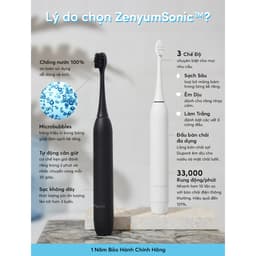 Thumbnail Bàn Chải Đánh Răng Điện Zenyum Sonic Màu Trắng Công Nghệ Singapore 2