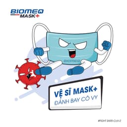 Thumbnail Khẩu trang y tế 3D BIOMEQ MASK chuẩn 4 lớp ôm sát mặt, dây đeo mềm mại co giản và đàn hồi tốt - MEDICAL 3