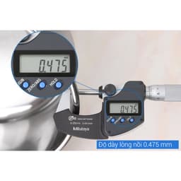 Thumbnail Bộ nồi inox 1 đáy Fivestar H.T cook HT-06DN 3 món nắp inox dùng được bếp từ , gas , hồng ngoại 3
