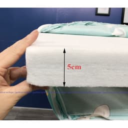 Thumbnail Đệm Cũi Vải Cho Bé GOLDCAT Size 60x120CM, Chất Liệu Bông Ép Tiêu Chuẩn 5cm Đàn Hồi Tốt Thấm Hút Mồ Hôi 2