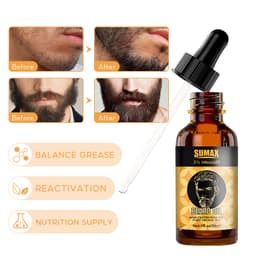 Thumbnail Bộ tăng trưởng râu 30ml Con lăn râu Dầu tăng trưởng râu nam với con lăn râu Con lăn Microneedle 4