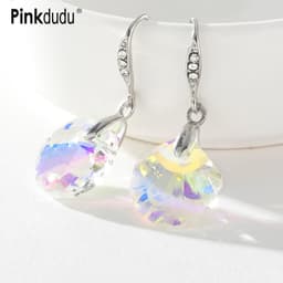 Thumbnail Khuyên tai Pinkdudu PD789 hợp kim dát đá lấp lánh thời trang cho nữ 1
